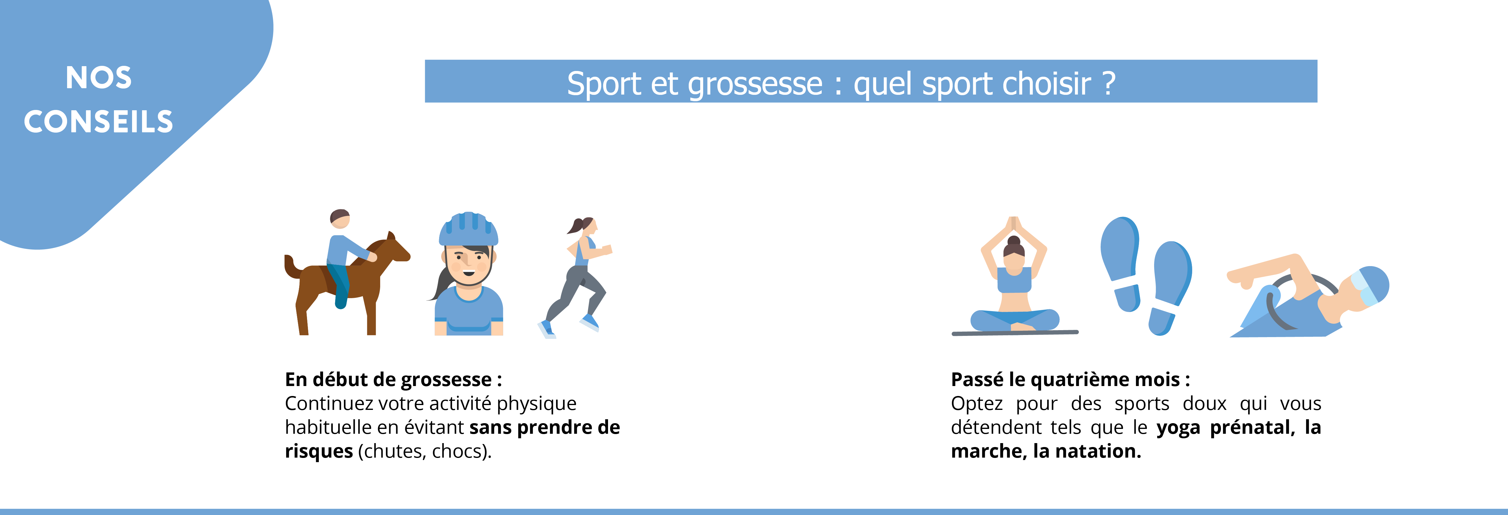 Sport et grossesse : nos conseils 